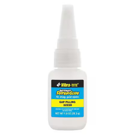 Vibra-Tite 32228 Instant Adhesive, 322 Series, Clear, 1 Lb, Bottle