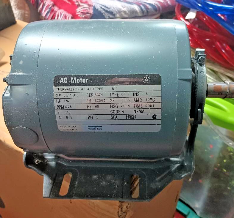Westinghouse 6K463 AC Motor 1/4HP 115V 1725RPM 60HZ