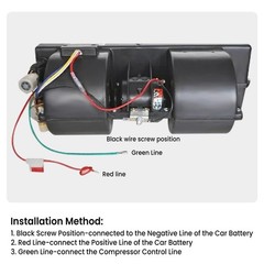 Air Conditioner UN, Car Air Conditioner 12V 30W A/C 32 Pass 4 Way Coil