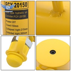 20 Ton Hydraulic Cylinder Ram Single Acting 6 Inch Stroke Lifting Jack Ram