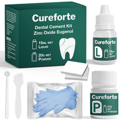 Cureforte Zinc Oxide Eugenol Dental Cement Kit – Clear/Transparent