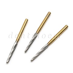 5Pcs Dental Endo-Z Titanium Tungsten Carbide High Speed Cutting Burs FG 1.60mm