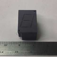 Dialight 710-0300-025 Digital Number Indicator/Light, Solder Mount 7-SEGMENT LED