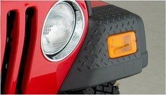 Bushwacker Trail Armor Front Corner Covers | 2-Piece Set, Black, Textured Finish