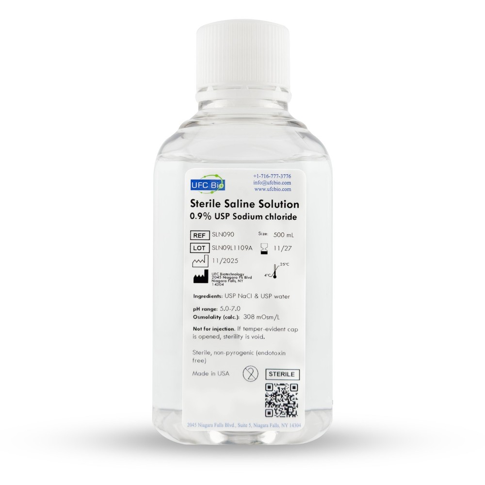 0.9% Normal Saline Solution – Sterile – 500 mL