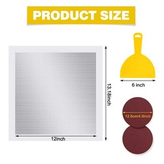 12×12 Inch Drywall Repair Patch Kit Large Holes Wall Ceiling Heavy Duty Mesh