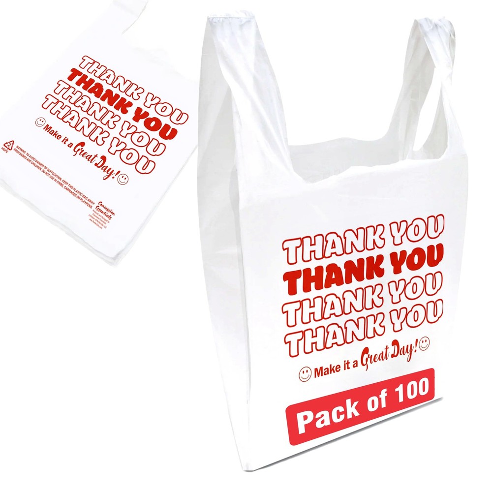 Concession Essentials Disposable & Reusable 100 count (Pack of 1), White