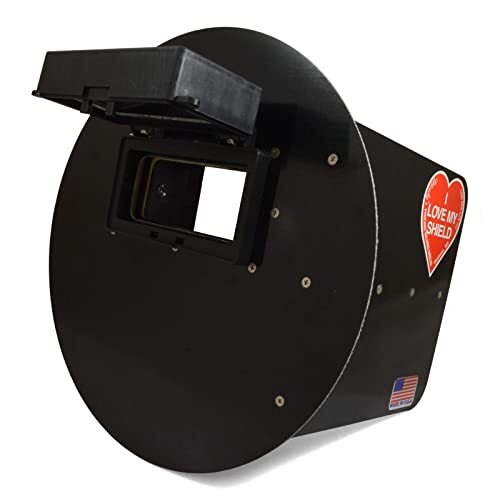 Wendy’s Pancake Welding Hood Helmet w/Strap – Right Handed – Black FLIP UP le