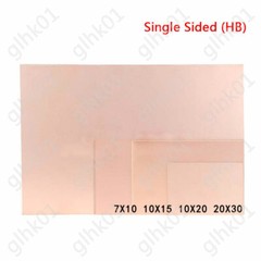 1-10x Single Sided Copper Clad Plate PCB Circuit Board 7*10 10*15 10*20 20*30cm