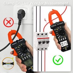 Handheld BTMETER Clamp Meter AC&DC Volt Amp Multimeter Current Clamp Amperemeter