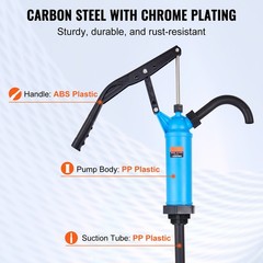 Lever Action Barrel Pump Drum Pump Fits 5-55 Gallon Drums Water Transfer