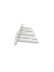 Wall Mounted Lead Apron Rack 8 Peg White Heavy Duty 20″ X-Ray Skirt Hanger