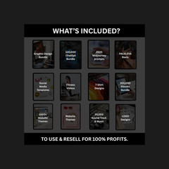 Resellable Digital Bundle: Planners, Ebooks, Reels & 100M+ Assets! ✨