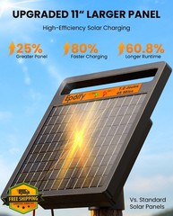 Epoify Black Solar Fence Charger