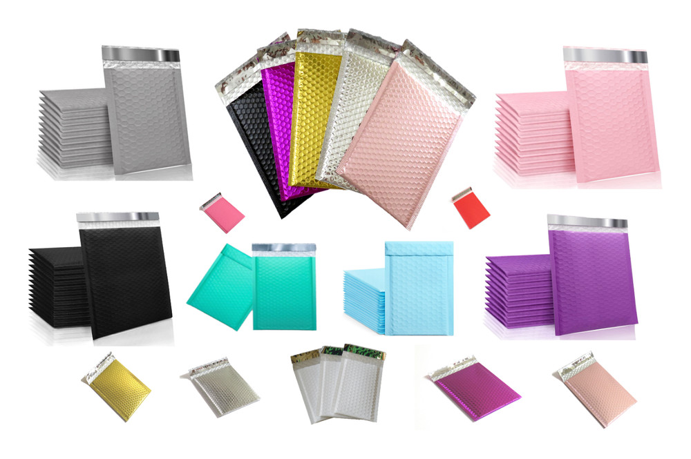POLY BUBBLE MAILERS COLORS HIGH QUALITY 4×7” 5×7” 6×9” 8X11”