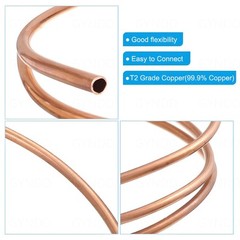 2mm 3mm 4mm 5mm 6mm 8mm -28mm Soft Copper Tubing HVAC Refrigeration Gas 1 Metre