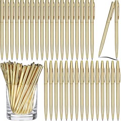 Fuutreo 50 Pack Gold Pens Bulk Metal Slim Ballpoint