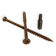 #10 x 3 1/2″ Deck Screws | Square Drive | Bugle Head | Brown Ruspert | 1500pcs