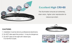 8-Pack 200W UFO LED High Bay Lights – Commercial Grade for Warehouses & Garages