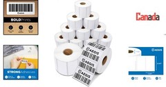 Direct Thermal Labels for Barcodes – 2.25″ x 1.25″ – 12 Rolls, 1000 Labels/Roll
