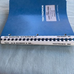 Tektronix Instruction Manual 7D01 Logic Analyzer 1st Printing 1976 w/ Options O