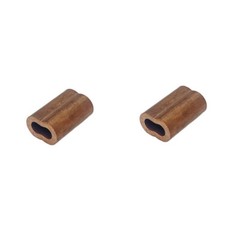 1/16″ Copper Crimping Loop Sleeve Wire Rope Sleeves Double Barrel Ferrule 10 Pc