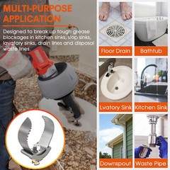 For Sewer Auger Drain Cleaner 3″ Ridgid Style 52822 T-232 H-D “C” Double Cutter