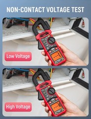 Digital Clamp Meter D-Shaped Jaw 4000 Counts AC/DC Current & Voltage NCV