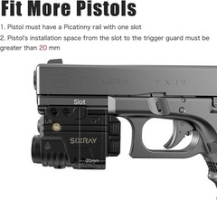 Blue Beam Laser and Flashlight Combo for Pistol, Rail Light