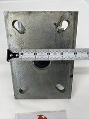Larcaster Caster Wheel Assembly LC8651, 5×7 in Slotted Plate, Zerk Axle, L2012
