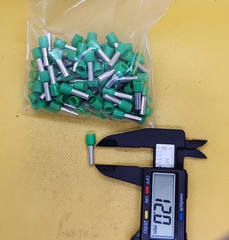 Lot of 250 – PHOENIX CONTACT FERRULE Green 6 AWG 12mm (0.47 in) [RC 11-3]