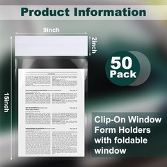 50 Pack Clip on Window Form Holder Buyers Guide Window Hangers Buyers Guide H…