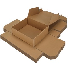 12x10x4 inch Shipping Boxes Set of 15 Brown, Inner Size 11.6×9.6×1.6 inch Car…