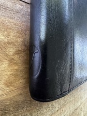 Vintage Filofax Pocket Durham Black Deluxe Leather Zip Organizer 6 Ring Planner