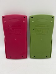 Lot of 2 Texas Instruments TI-30X IIS Scientific Calculators Pink & Green WORKS