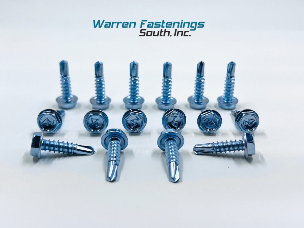8 X 1-1/4 Hex Washer Head Self-Drilling Tek Screw #2 point 4000 Pieces