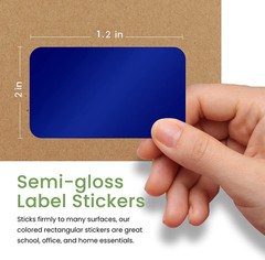Bright Color Labels 2X1.2 Inch for Moving and Storage in Neon Green (50Mm X 31Mm