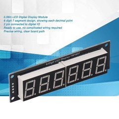 TM1637 Driver 6 Digit 7 Segment LED Digital Tube Display Module Clock Module
