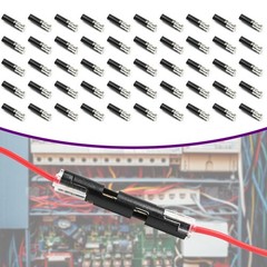 50PCS Plug-In Quick Wire Connector Kit 1-Pin Reusable Clamp Terminal Block US
