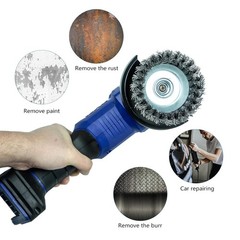 12 Pack Wire Cup Brush, 4 Inch Twisted Knotted Cup Brush for Grinders, with 5/8-