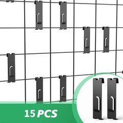 30 Pcs Gridwall Utility Notch Hook Gridwall Picture Hanger Commercial Black Grid