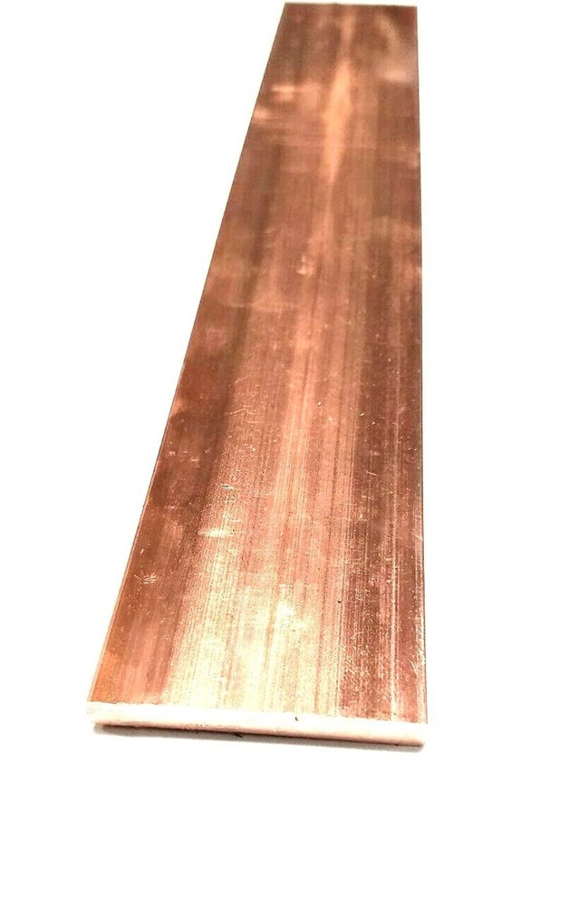 AC/DC Wire and Supply Copper 110 Flat Bar 3/8″ x 1″ x 12″-Long – .375″ x 1″ C…