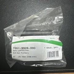 7051-9926-130 Westfalia Surge Pulsation Filter 2 Per Bag.
