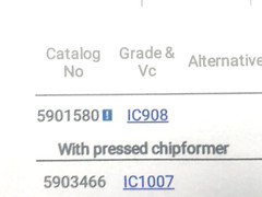 ISCAR 16IRM 16 UN IC908 – threading inserts -#5901580 – (2) pieces – NOS