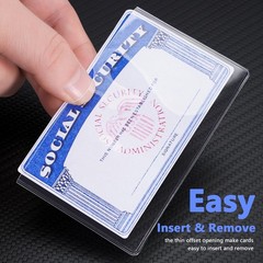 6 Pack Card Protector Social Security, Medicare, Credit & Driver’s License Sl…