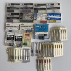 LOT Barbed Broaches Pluggers Dental Endo Asstd Sizes 115 Pcs