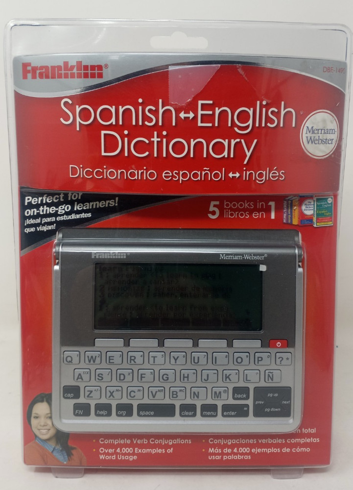 Franklin Merriam-Webster 5-Books In 1 Spanish-English Dictionary DBE-1490