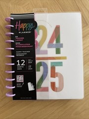 Happy Planner Big Teacher Layout 12 Months Outdated 2024-2025