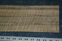 Fumed Curly Beech Raw Wood Veneer Sheet 6.5 x 31 inches 1/42nd thick N5942-95