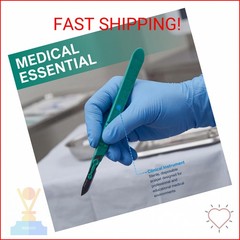 MED PRIDE Sterile Disposable Surgical Scalpels 10 Pack, Individually Wrapped Pro
